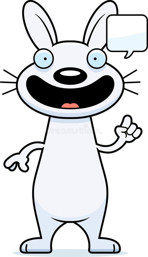El hablar del conejo de la historieta ilustración del vector El hablar del conejo de la historieta ilustración del vector