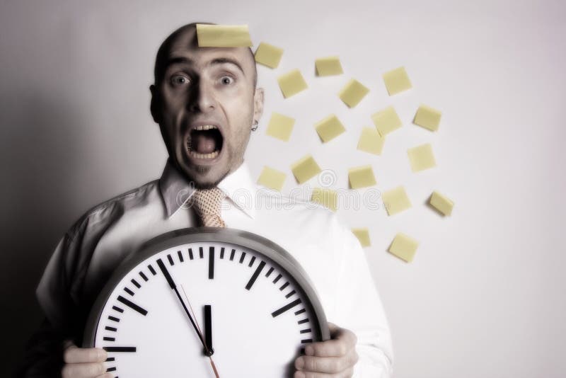 El hombre de negocios olvida su horario fotografía de archivo El hombre de negocios olvida su horario fotografía de archivo