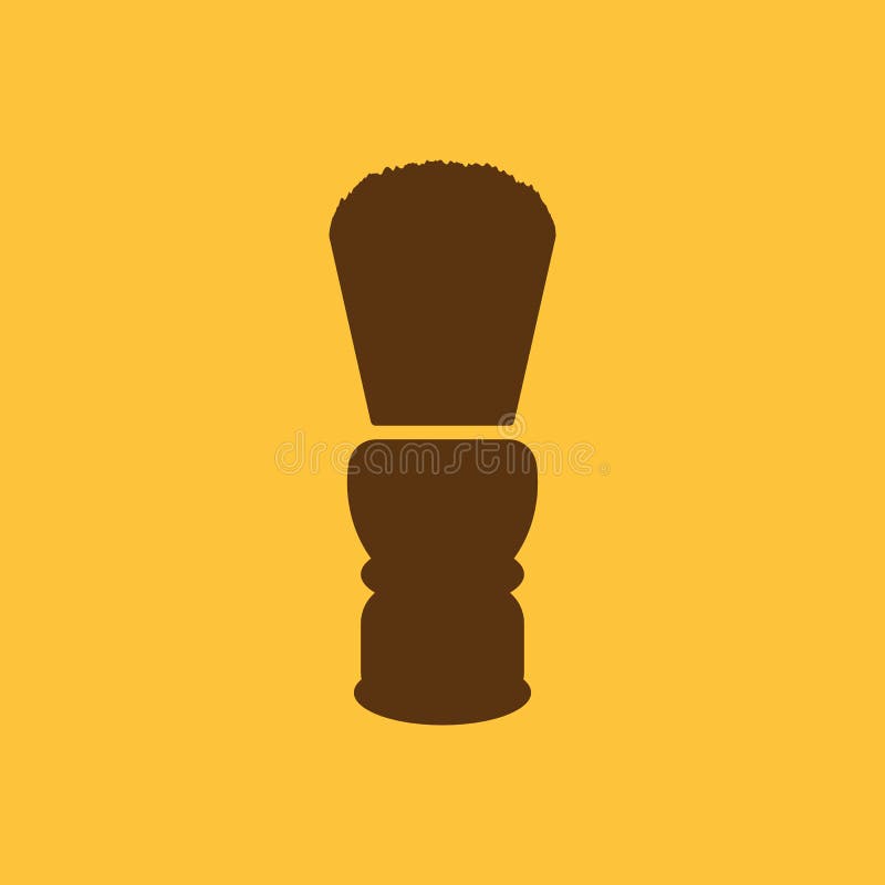 El icono de la brocha de afeitar Símbolo de la máquina de afeitar plano ilustración del vector El icono de la brocha de afeitar Símbolo de la máquina de afeitar plano ilustración del vector