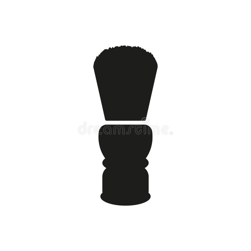 El icono de la brocha de afeitar Símbolo de la máquina de afeitar plano ilustración del vector El icono de la brocha de afeitar Símbolo de la máquina de afeitar plano ilustración del vector