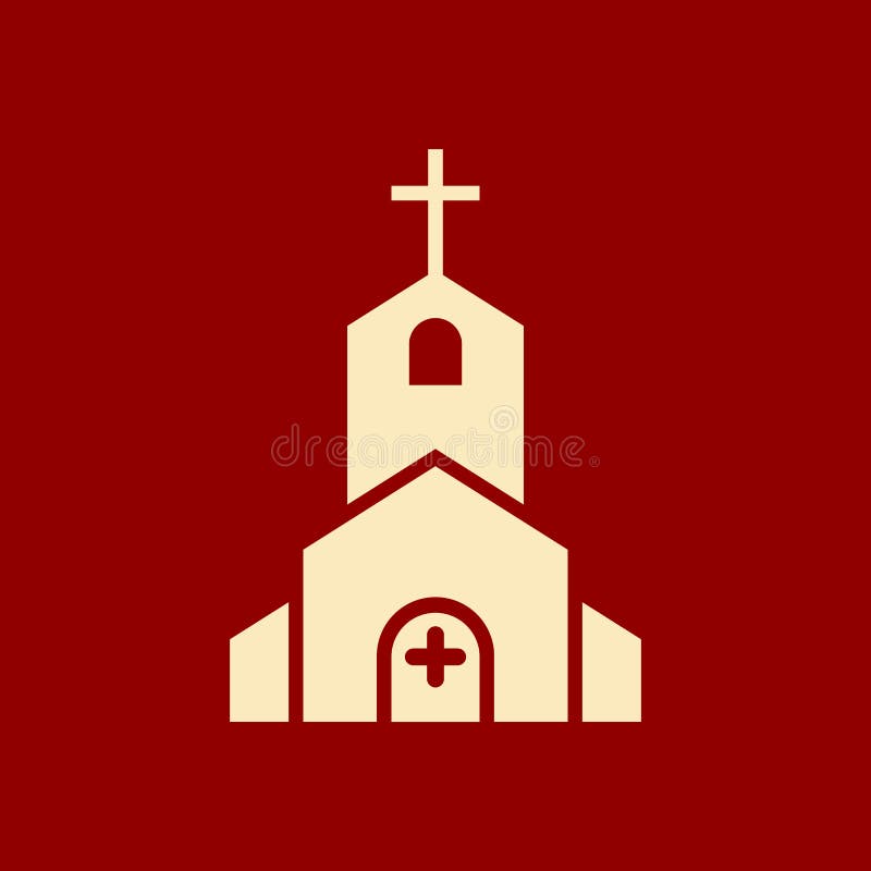 El icono de la iglesia, edificio de la religión, cristiano, icono del templo del cristianismo con añade la muestra Icono de la ig libre illustration El icono de la iglesia, edificio de la religión, cristiano, icono del templo del cristianismo con añade la muestra Icono de la ig libre illustration