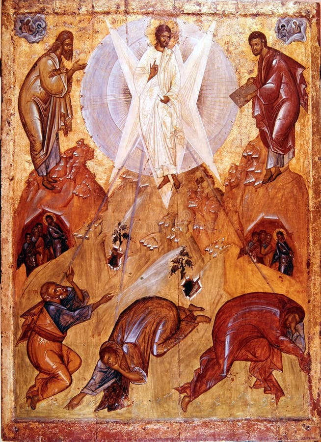 El Icono De La Transfiguración Del Señor Imagen de archivo - Imagen de ...