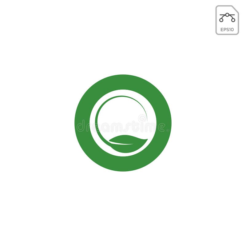 el icono del vector de la inspiración del diseño del logotipo de la letra O de la hoja aisló libre illustration el icono del vector de la inspiración del diseño del logotipo de la letra O de la hoja aisló libre illustration