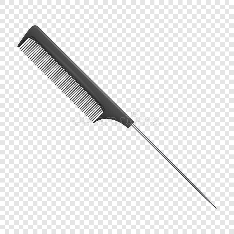 El icono plástico negro simple del peine del peluquero 3d s de la obra clásica realista del vector para el salón, barbería, prime ilustración del vector El icono plástico negro simple del peine del peluquero 3d s de la obra clásica realista del vector para el salón, barbería, prime ilustración del vector