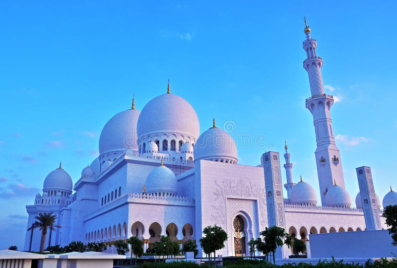 El jeque zayed la mezquita, Abu Dhabi, uae, Oriente Medio