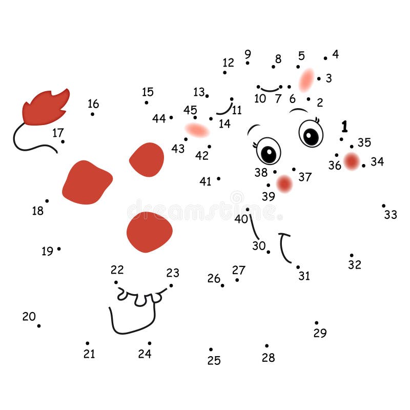 A game of the dots for children. A game of the dots for children