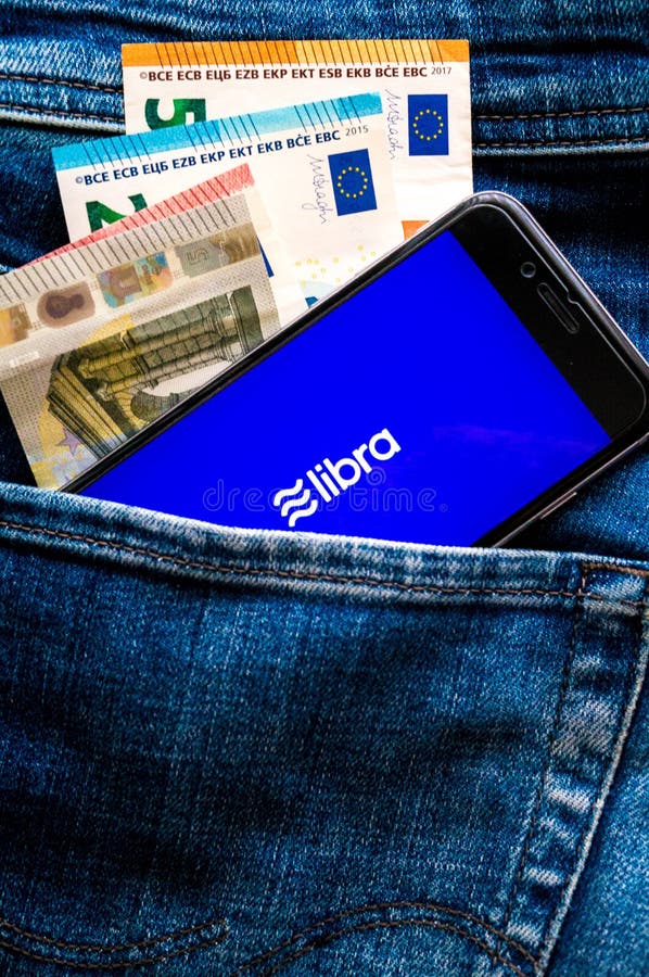 El libra es el nuevo cryptocurrency creado por Facebook fotografía de archivo El libra es el nuevo cryptocurrency creado por Facebook fotografía de archivo