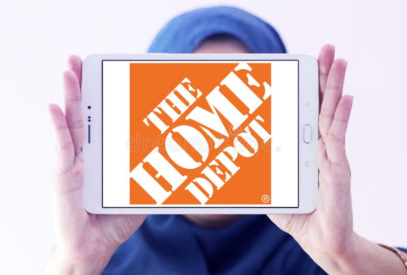 El logotipo de Home Depot fotografía de archivo El logotipo de Home Depot fotografía de archivo