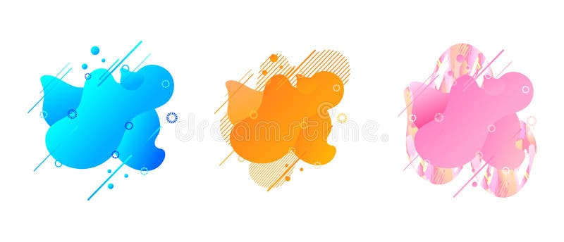 El líquido moderno del extracto del vector formó los elementos aislados en el fondo blanco, formas coloridas dinámicas, líneas de ilustración del vector El líquido moderno del extracto del vector formó los elementos aislados en el fondo blanco, formas coloridas dinámicas, líneas de ilustración del vector