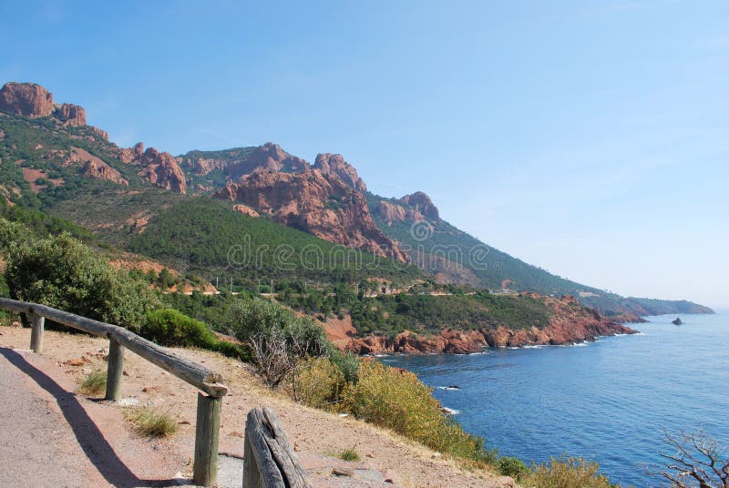 El macizo de Esterel, Francia fotografía de archivo El macizo de Esterel, Francia fotografía de archivo