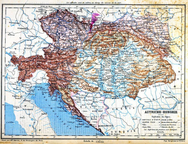 Mapa De Austria Y De Hungria Stock De Ilustracion Ilustracion De Embajada Austeridad 35094164