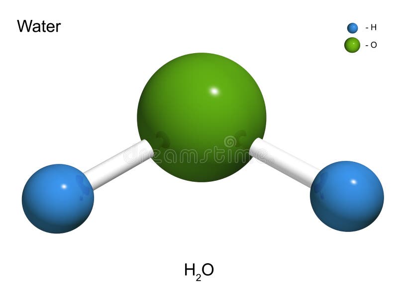El Modelo Aislado 3D Del Agua Stock de ilustración - Ilustración de célula,  elemento: 8679354
