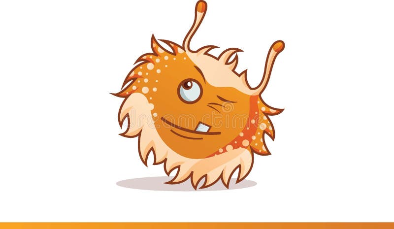 El monstruo lindo aumentó las manos, una demostración del diente y el guiño libre illustration El monstruo lindo aumentó las manos, una demostración del diente y el guiño libre illustration