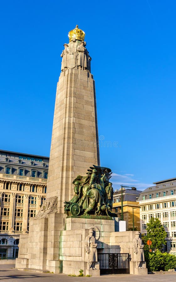 El monumento de la infantería de Bruselas imagenes de archivo El monumento de la infantería de Bruselas imagenes de archivo