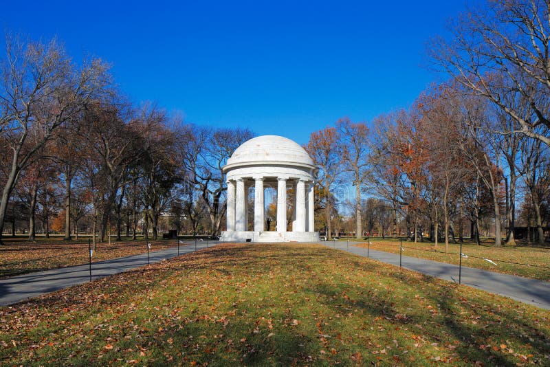 The District of Columbia War Memorial in Washington DC, USA. It commemorates the citizens of the District of Columbia who served in the World War I, located in West Potomac Park. The District of Columbia War Memorial in Washington DC, USA. It commemorates the citizens of the District of Columbia who served in the World War I, located in West Potomac Park.