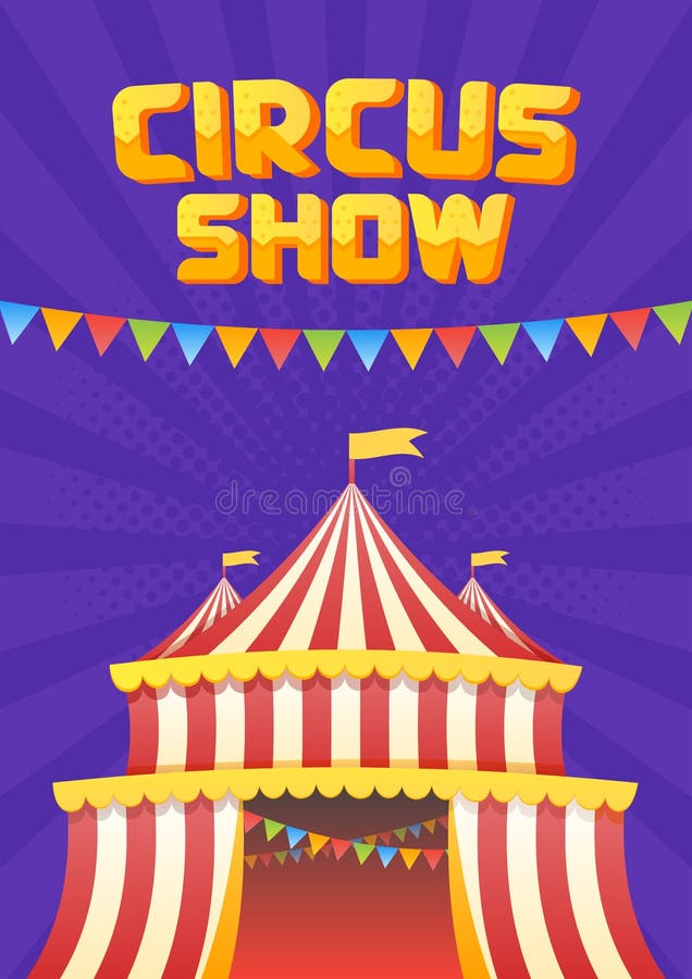 El moucup del cartel del circo stock de ilustración El moucup del cartel del circo stock de ilustración