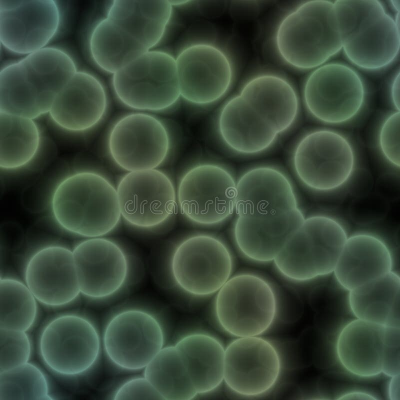 El mundo microscópico Bacterias o esferas verdes peligrosos del virus en agua sucia foto de archivo libre de regalías El mundo microscópico Bacterias o esferas verdes peligrosos del virus en agua sucia foto de archivo libre de regalías