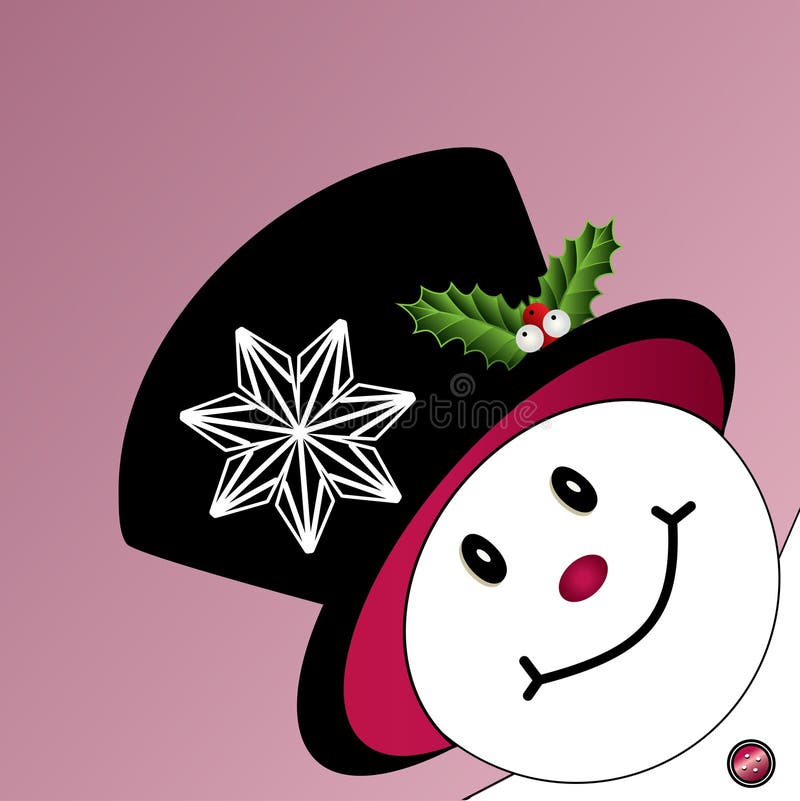 El muñeco de nieve que mira a escondidas en muere de la página libre illustration El muñeco de nieve que mira a escondidas en muere de la página libre illustration