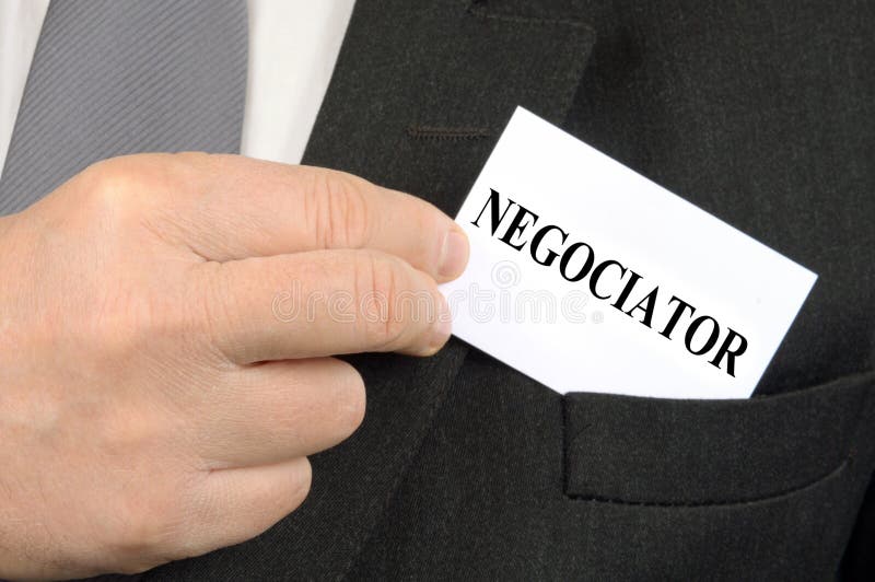 El negociador imagen de archivo libre de regalías El negociador imagen de archivo libre de regalías
