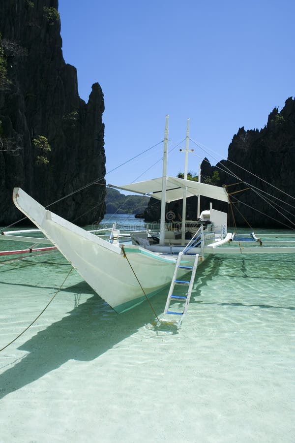 El Nido Banka Boat Palawan Philippines Stock Image - Image ...