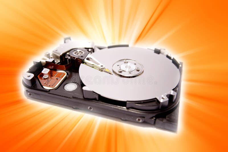 Disco duro de ordenador fotografía de archivo