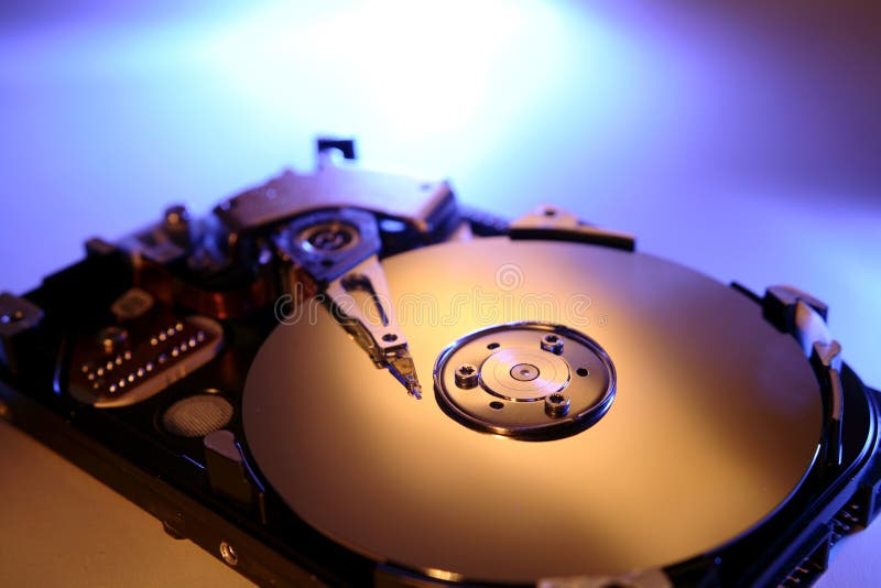 Disco duro de ordenador fotografía de archivo libre de regalías