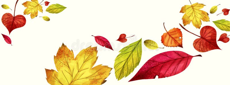 El Otoño Colorido Deja Una Ilustración Para La Portada De Facebook - Vector  Imagen de archivo - Ilustración de fondo, belleza: 162565001