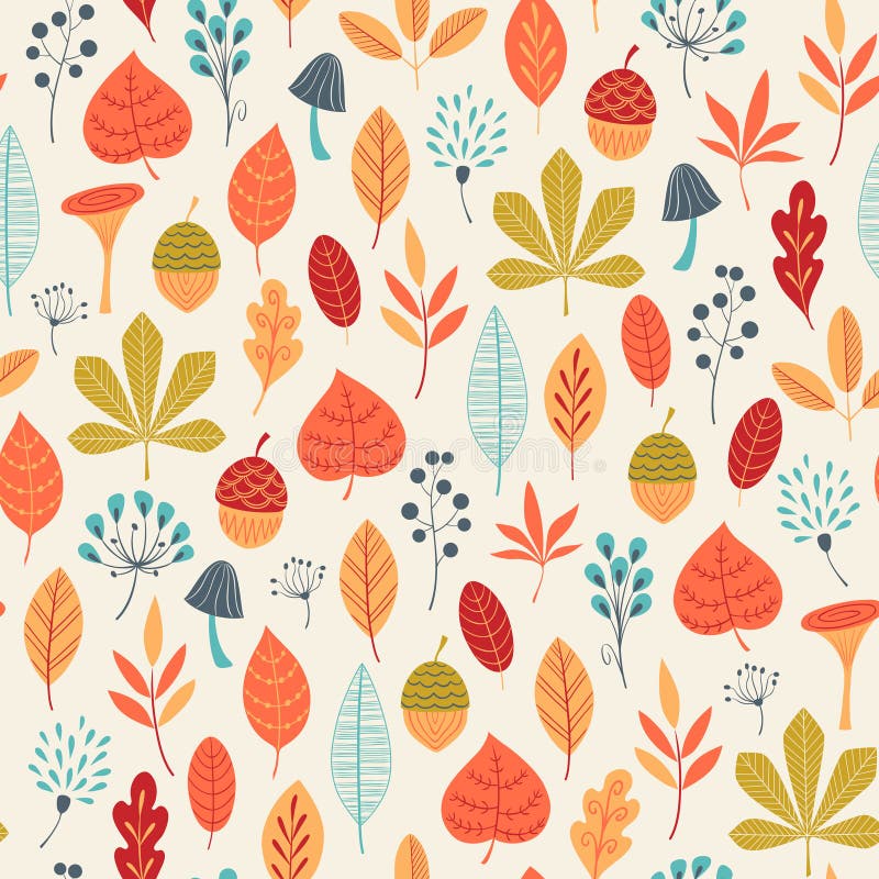 El otoño colorea el modelo ilustración del vector El otoño colorea el modelo ilustración del vector