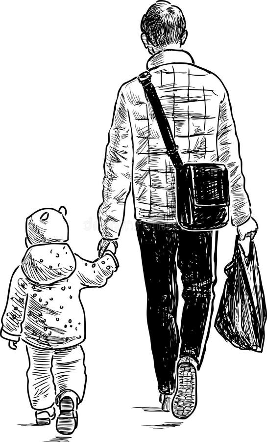 El Padre Y Su Bebe Van De Tienda Ilustracion Del Vector Ilustracion De Cabrito Habitantes El Padre Y Su Bebe Van De Tienda Ilustracion Del Vector Ilustracion De Cabrito Habitantes