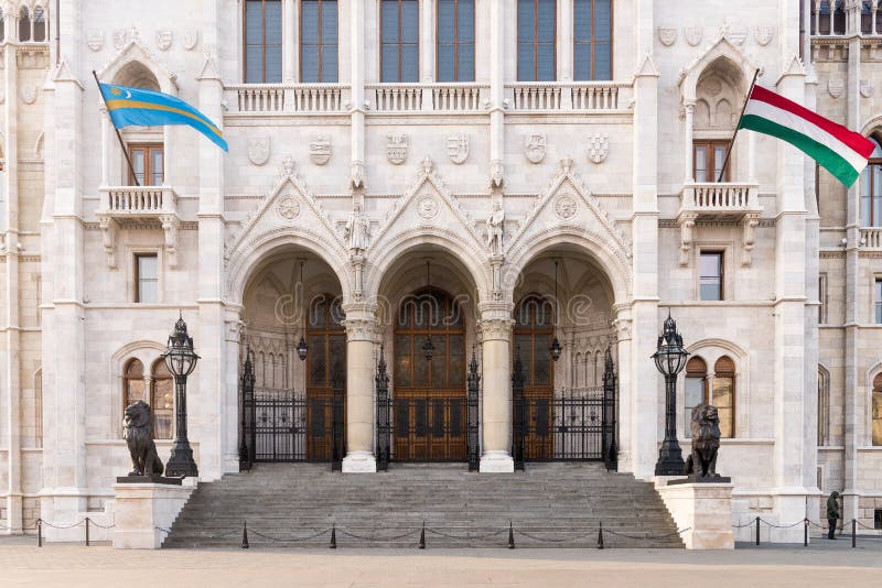El parlamento húngaro, Budapest foto de archivo libre de regalías El parlamento húngaro, Budapest foto de archivo libre de regalías