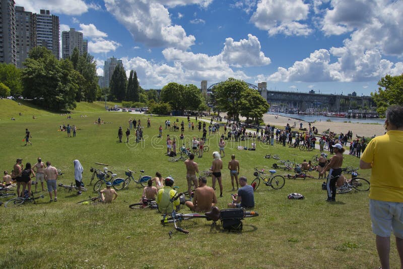 Vancouver Canada The World Naked Bike Ride Dreamstime