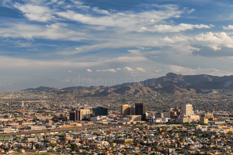 El Paso skyline editorial stock photo. Image of united - 101712988