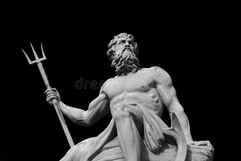 Carácter De Dios Del Griego Clásico De Poseidon Hombre De Mar Ilustración  del Vector - Ilustración de neptuno, feliz: 134016237