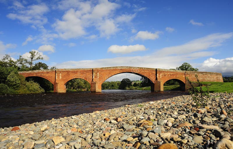 El Puente De Eden, Lazonby, Cumbria Foto de archivo Imagen de