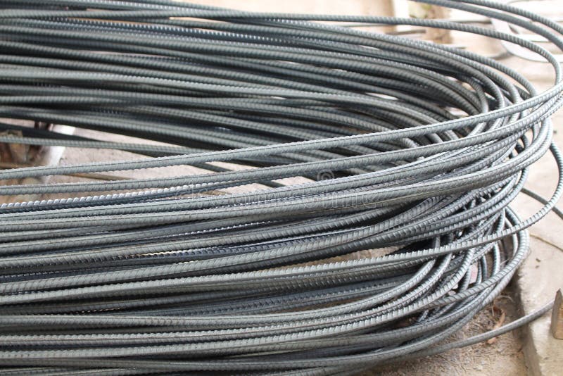 El Rebar Se Utiliza En Usos Industriales Imagen de archivo Imagen de