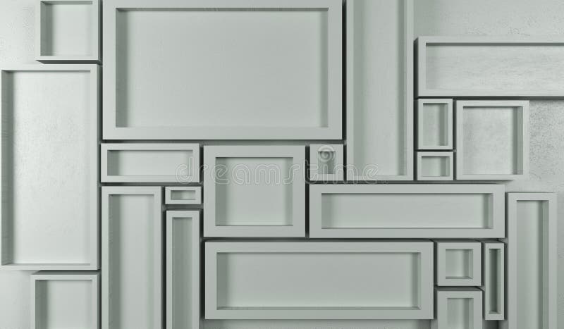 El rectángulo abstracto enmarca el fondo ilustración del vector