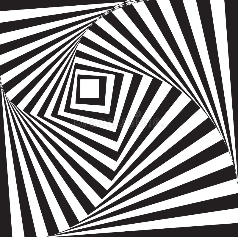 El rectángulo abstracto gira el movimiento particular ilustración del vector