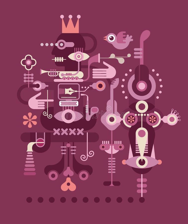 El rey libre illustration El rey libre illustration