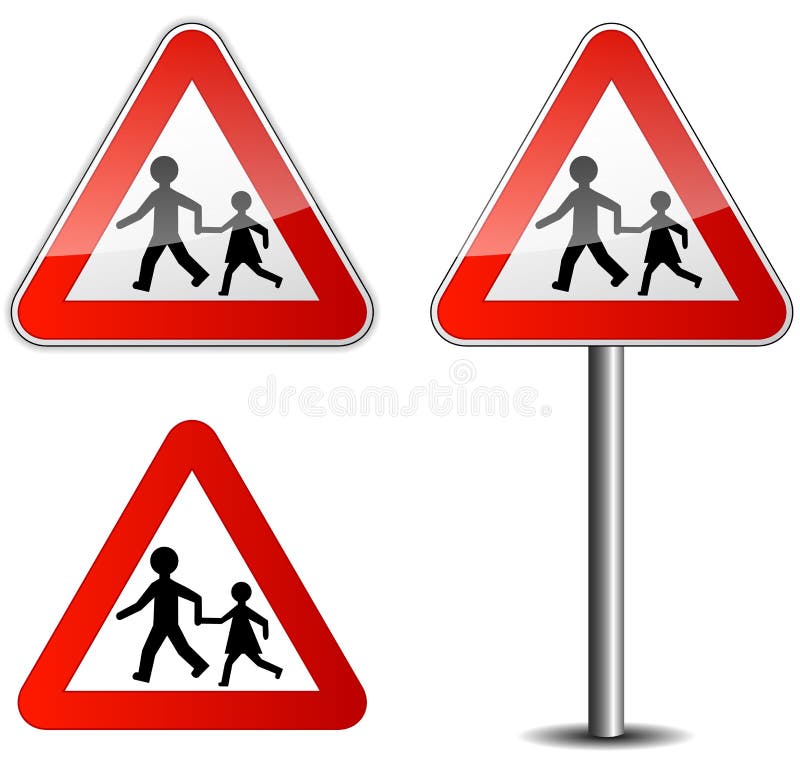 El roadsign de los niños libre illustration El roadsign de los niños libre illustration