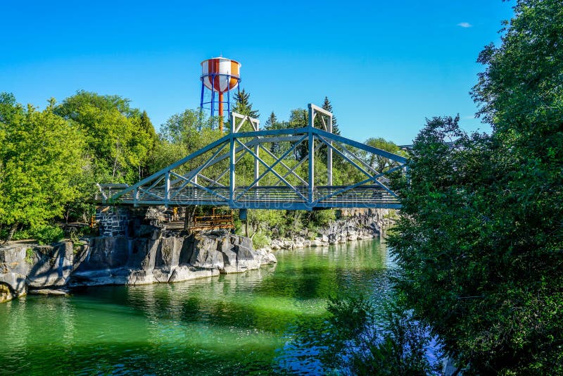El Hermoso Río Snake foto de archivo