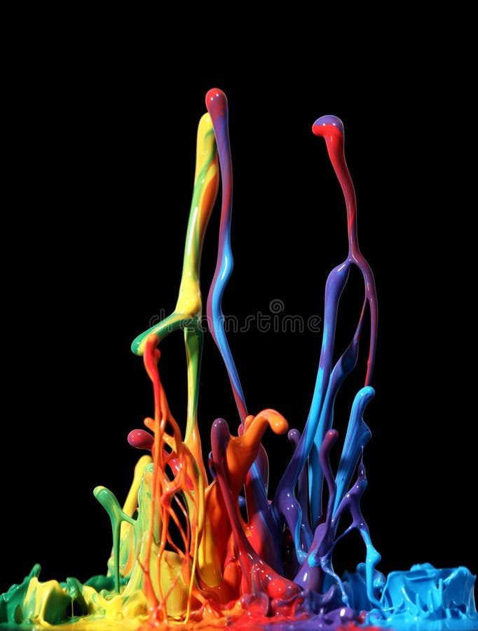 El salpicar colorido de la pintura ilustración del vector El salpicar colorido de la pintura ilustración del vector