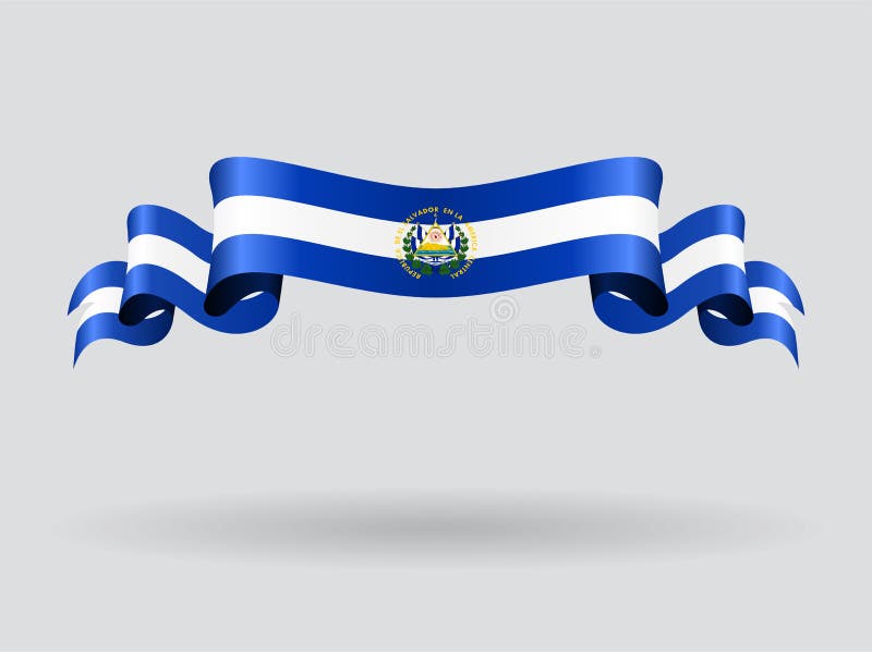 El Salvador Wavy Flag. Vector Illustration. Stock Vector Illustration of patriotic, band 83690741