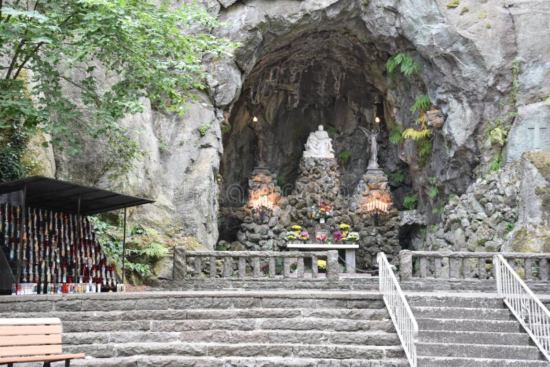 The National Sanctuary of our Sorrowful Mother the Grotto in Portland, Oregon - USA. The National Sanctuary of our Sorrowful Mother the Grotto in Portland, Oregon - USA