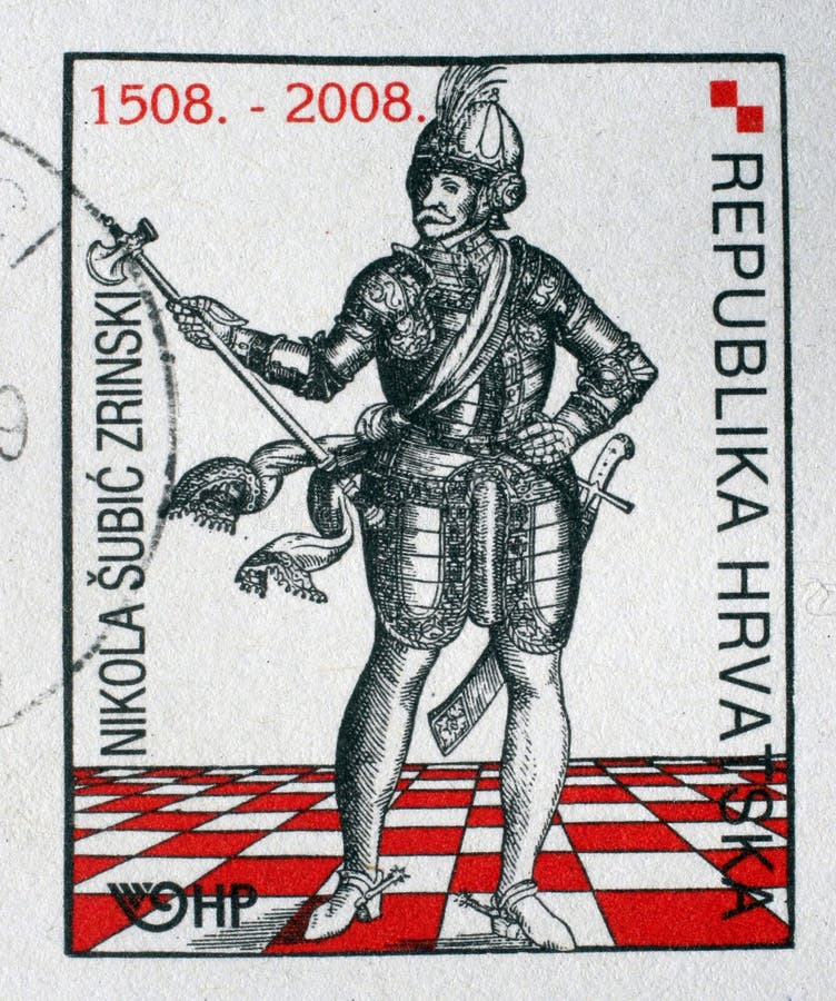 El sello conmemorativo dedicado a Nikola Subic Zrinski imprimió en Croacia