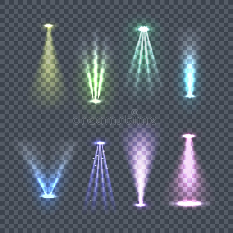 El sistema de color de los proyectores irradia el ejemplo del vector libre illustration El sistema de color de los proyectores irradia el ejemplo del vector libre illustration