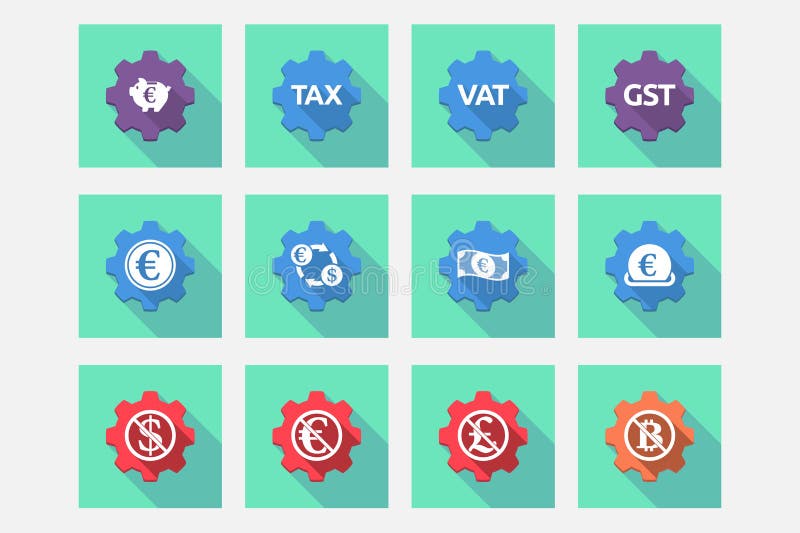 El sistema de engranajes con el dinero, la economía, el negocio y finanzas se relacionó ilustración del vector El sistema de engranajes con el dinero, la economía, el negocio y finanzas se relacionó ilustración del vector
