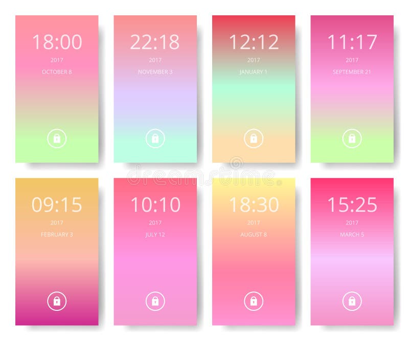 El sistema de la interfaz de usuario moderna, ux, pantalla del ui wallpapers para el teléfono elegante Aplicación móvil, papel pi stock de ilustración El sistema de la interfaz de usuario moderna, ux, pantalla del ui wallpapers para el teléfono elegante Aplicación móvil, papel pi stock de ilustración