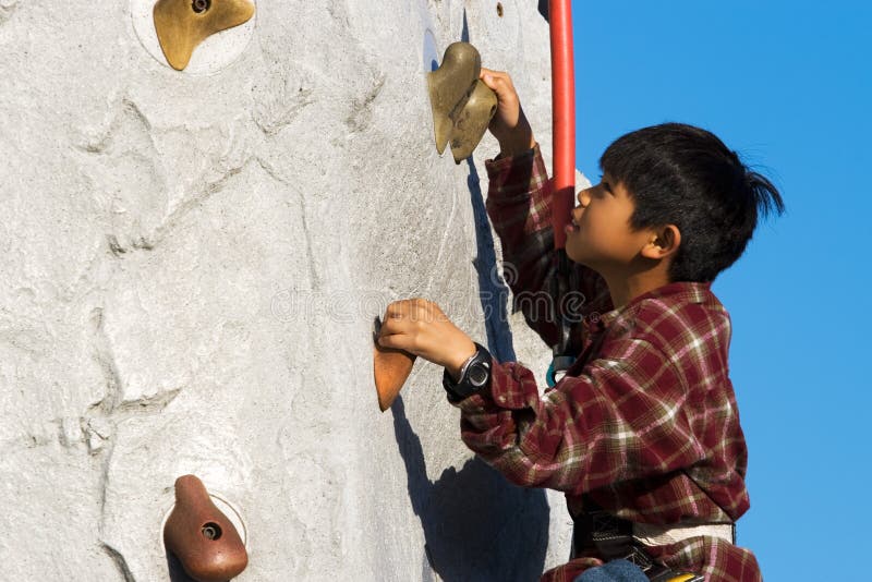 El subir de la pared fotografía de archivo libre de regalías El subir de la pared fotografía de archivo libre de regalías