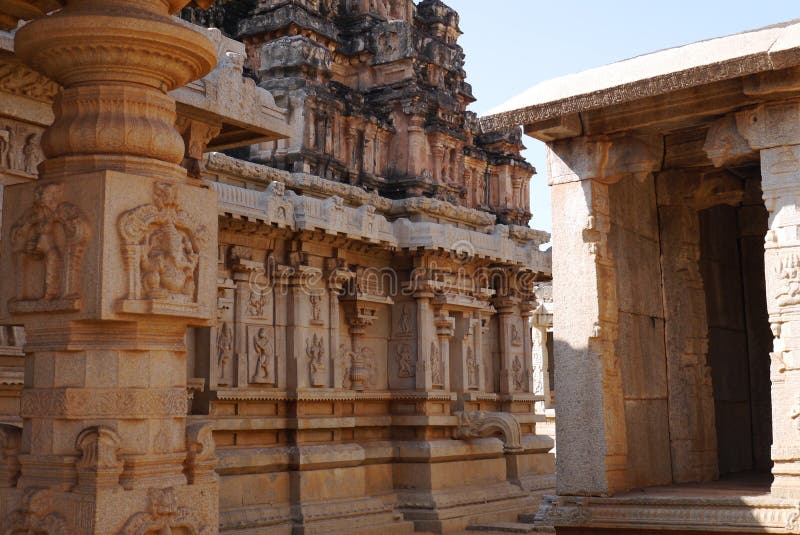 El templo de Krishna en Hampi fotografía de archivo El templo de Krishna en Hampi fotografía de archivo