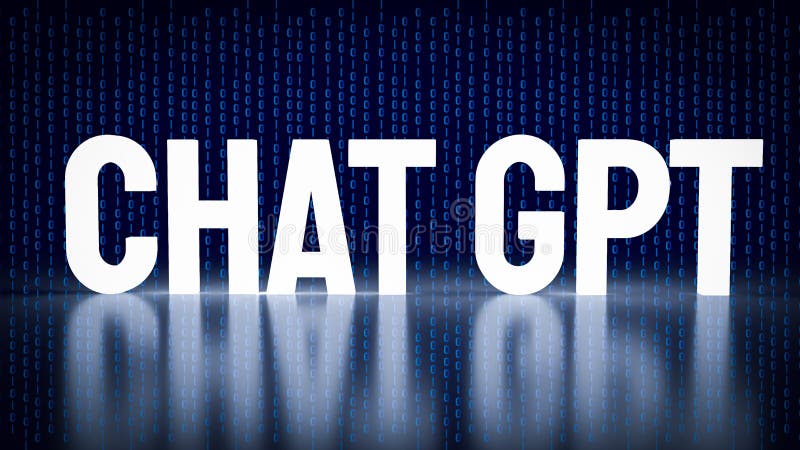 El texto gpt de chat resplandece sobre el fondo digital para la tecnología o su concepto 3d representación ilustración del vector